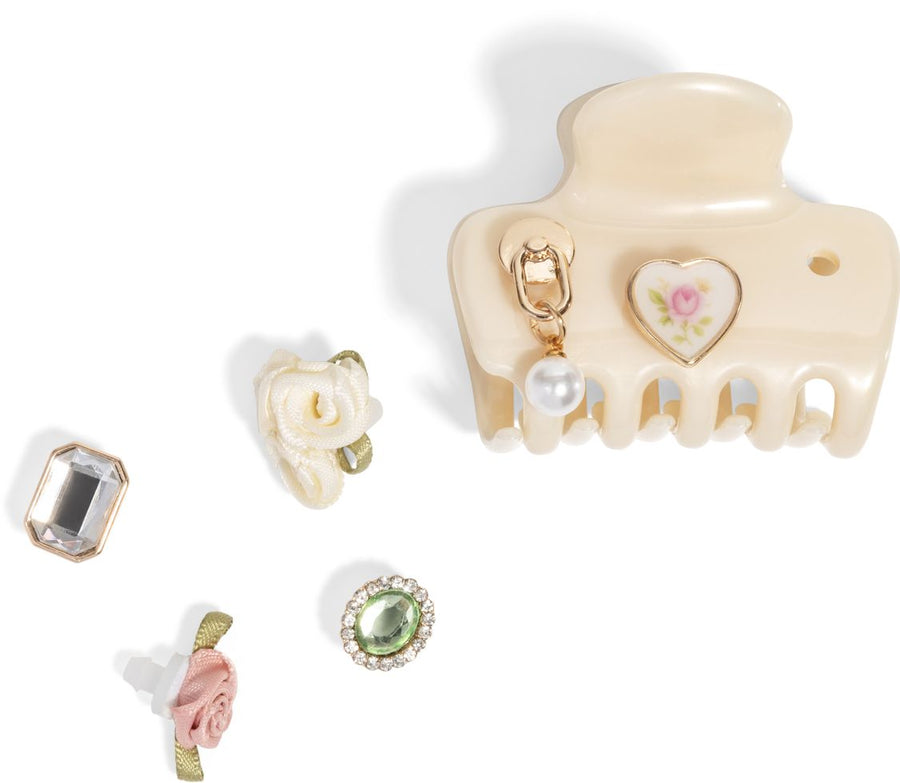 KitschPop Cloud Clip 7pc Set Vintage - Pearlized Cream