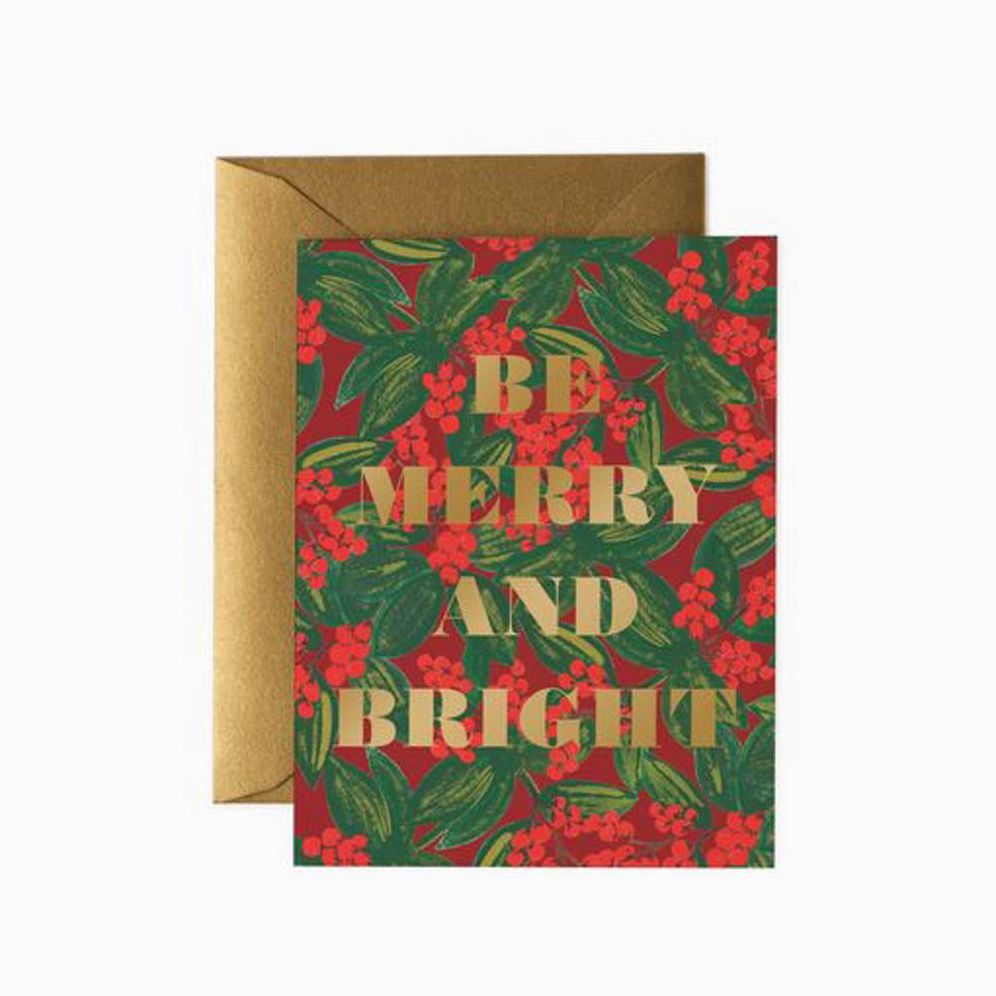 Rifle Paper Co. Be Merry And Bright Holiday Card Set