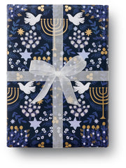 Rifle Paper Co. Hanukkah Floral Wrapping Paper
