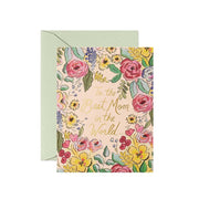 Best Mom in World Mother's Day Card