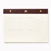 Choc Stripe Paper Wasp Desk Pad