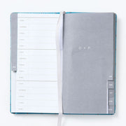 Teal Diamond Paper Wasp Slim Address Book