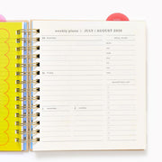 2026-2027 Paper Source Strawberry Weekly Desk Planner