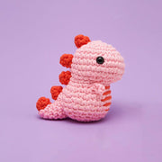 Fred the Dino Pink Learn to Crochet kit