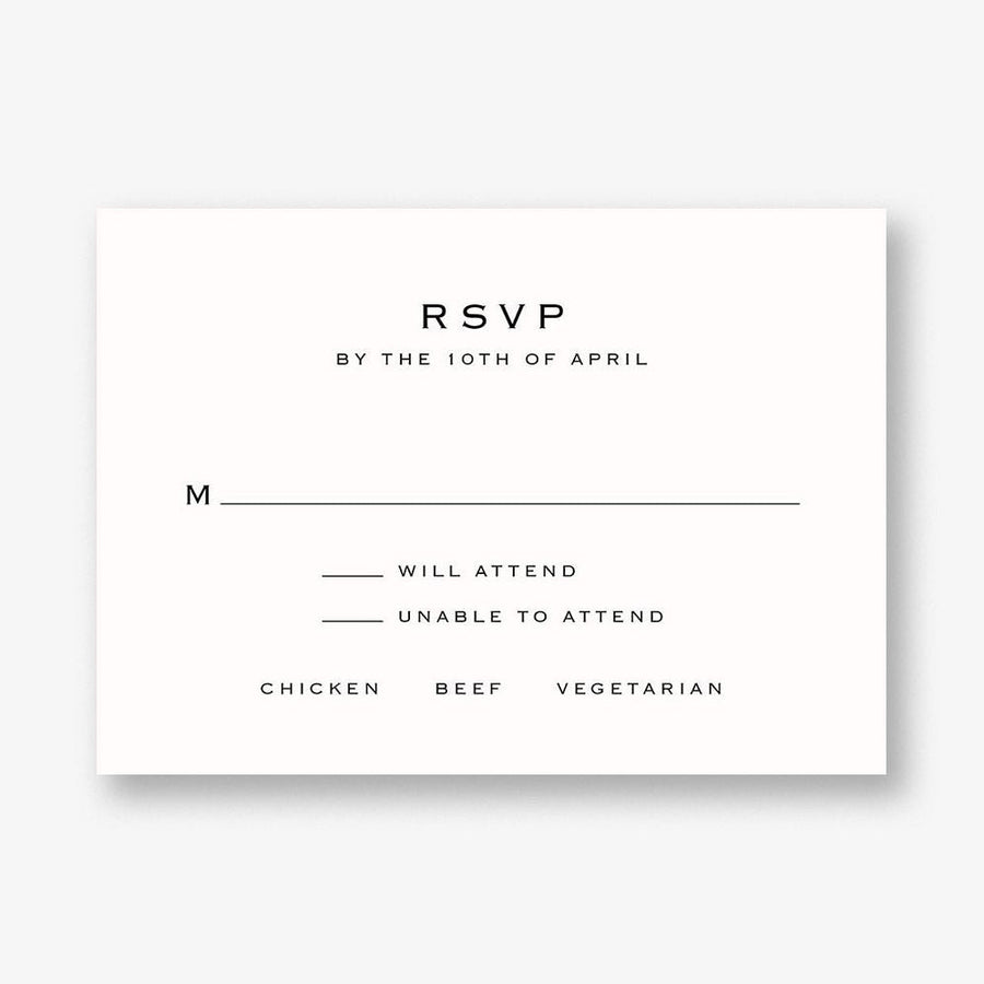 Signature Response Card
