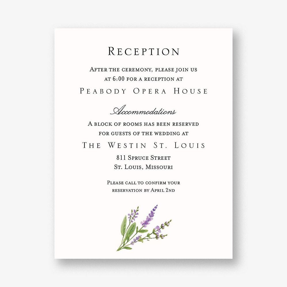 English Lavender Information Card