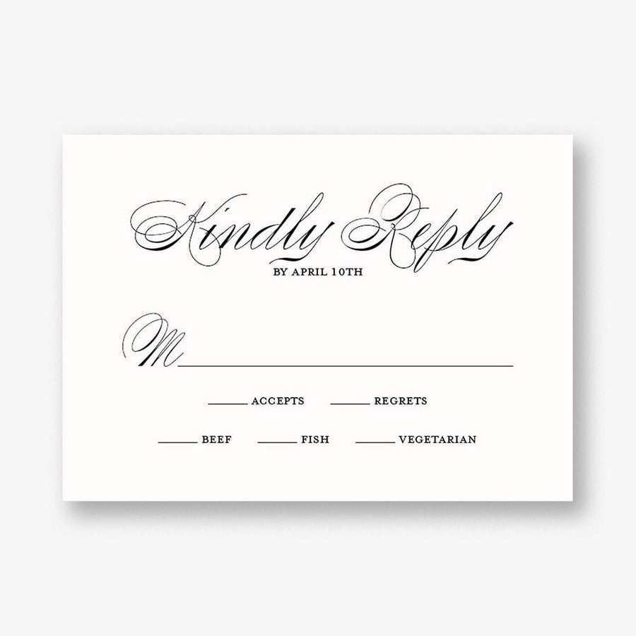 Champagne Border Response Card
