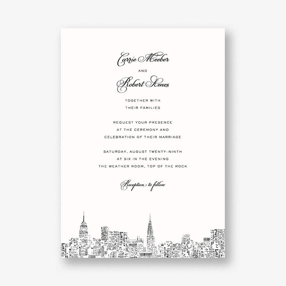 City Lights II Wedding Invitation