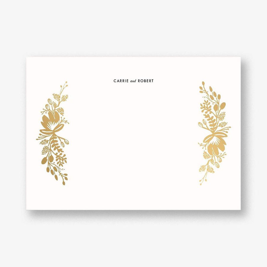 Floral Silhouette Stationery