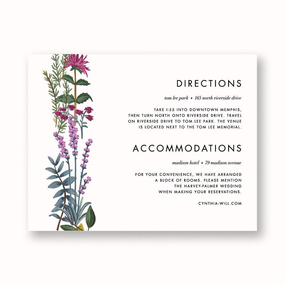 Herb Garden Information Card