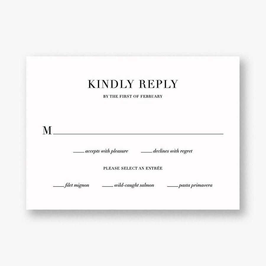 Napa Response Card