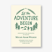 Adventure Begin Graduation Announcement
