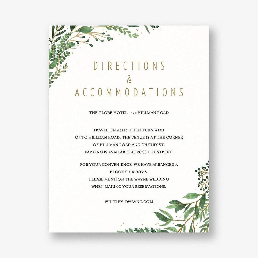 Verde Information Card