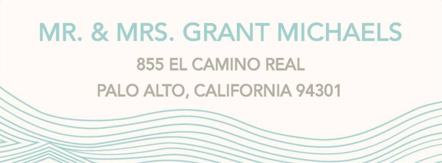 Waves Return Address Label