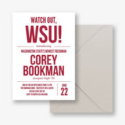 Watch Out Graduation Party Invitation