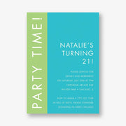 Colorful Colorblock Party Invitation
