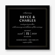 Duo Border Wedding Invitation