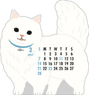 2027 Die-Cut Calendar - Munchkin Cat