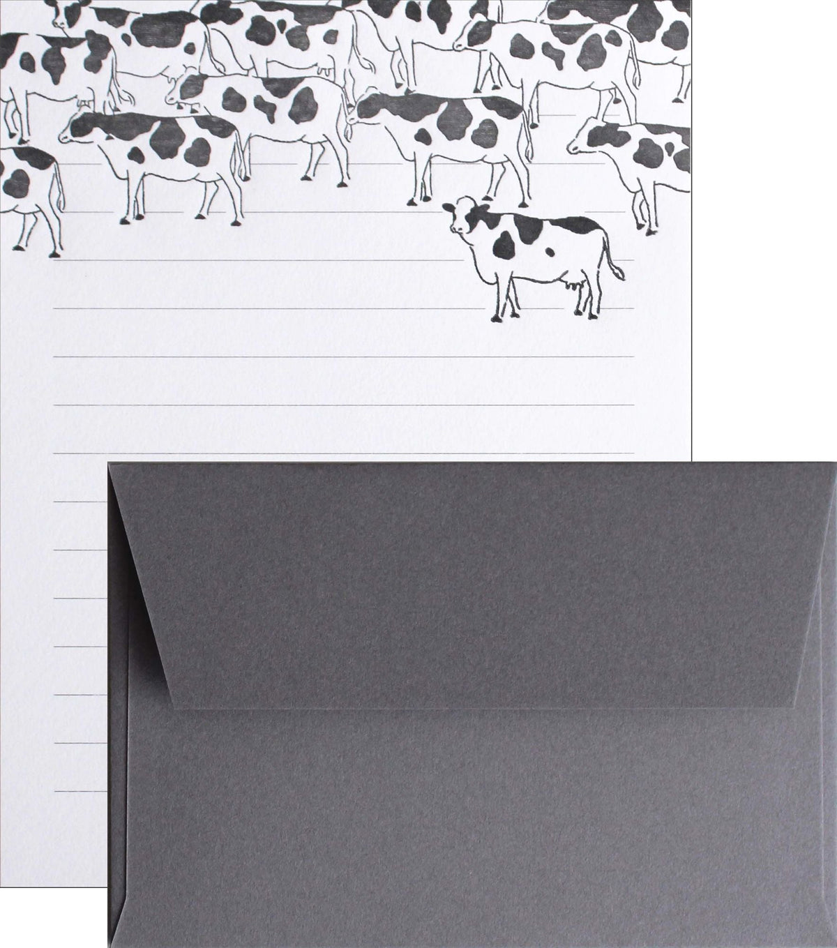 Ah La La Letter Set Cows