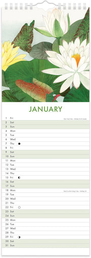 2027 Japanese Art Slim Calendar