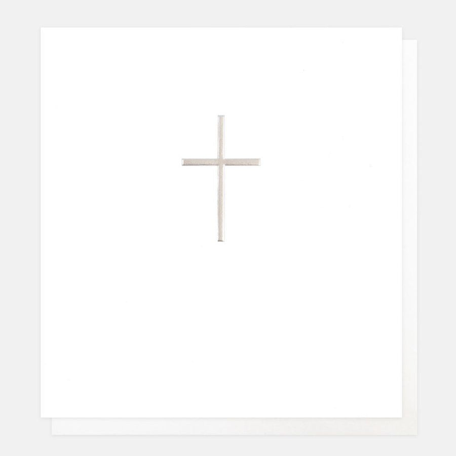 Silver Cross Religion Card