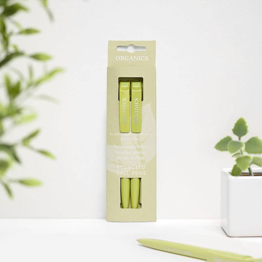 Organics Kiwi Recycled Pens