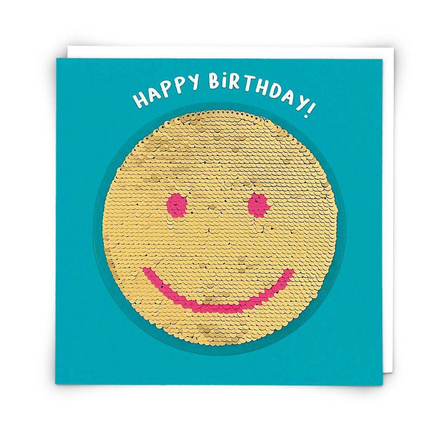 Sequin Smile Birthday Card