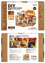 DIY Miniature House Corner Bookstore