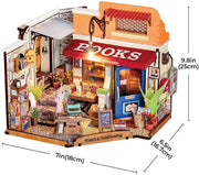 DIY Miniature House Corner Bookstore