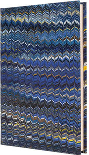 Hand Decorated Blue Peacock Journal