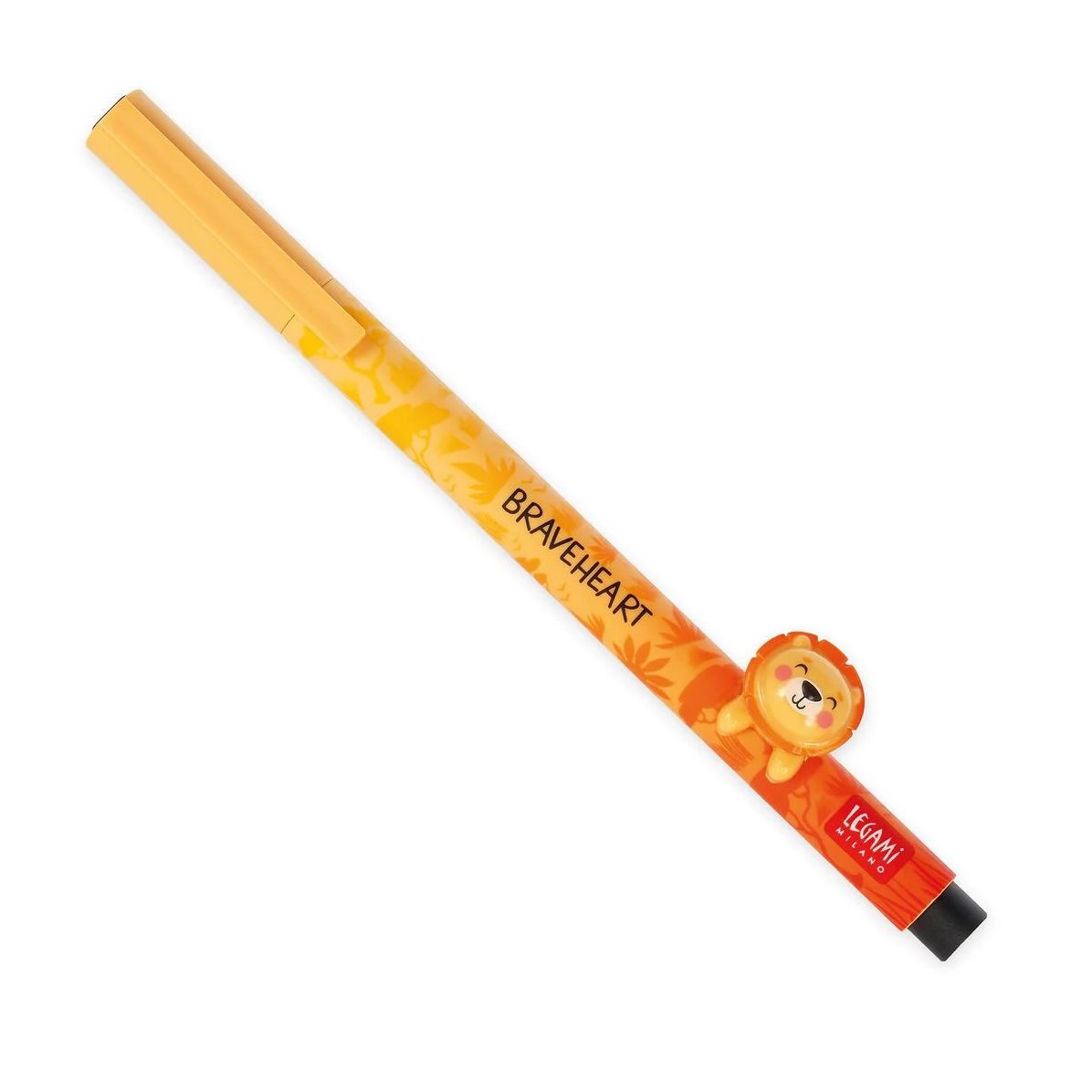 Legami Gel Pen With Animal Decoration - Lovely Friends - Lion