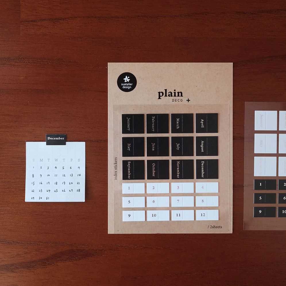 Suatelier Design 12 Months Stickers