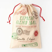 Sleigh Mail Drawstring Gift Bag