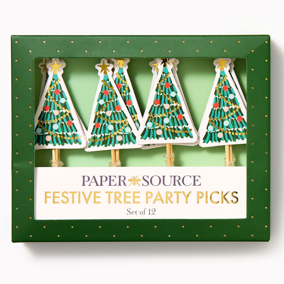 Festive Tree Food Picks S/12