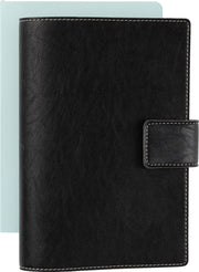 Paper Source Black A5 Leather Journal Cover with Clasp