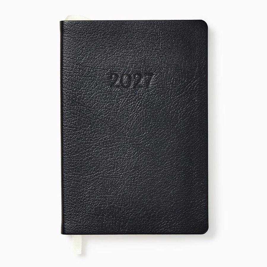 2027 Paper Source Black Weekly Pocket Planner