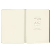 2026-2027 Paper Source Black Leather 12-Month Daily Planner