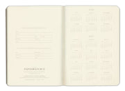 2026-2027 Paper Source Black Leather 18-Month Weekly Pocket Planner