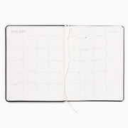 2027 Paper Source Black Monthly Desk Planner